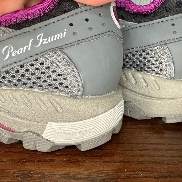 PEARL IZUMI women’s spin class or biking shoes purple gray mesh vamp 37 (7) NIB - Picture 8 of 16